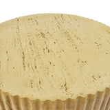 MGO Cylindrical Side Table, Wood-like texture, Antique brown Color N770P212236A