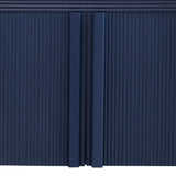 U_STYLE Striped Storage Cabinet with 4 Doors , Adjustable, Suitable for Study,Entrance and Living WF321487AAV