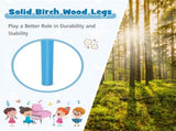 Blue Kids Piano 30-Key Wood Toy Kids Grand Piano with Bench and Music Rack 53536919
