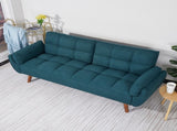 75" Flared Arm Convertible Sleeper Sofa-Green 24305566