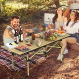 Folding Camping Table, Portable upgraded carbon steel Table with Carry Bag Heavy Duty, Lightweight 22875397