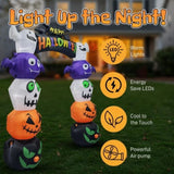 8.2 FT Cute Halloween Inflatables Pumpkin Archway Outdoor Decoration, Giant Blow up Yard Arch 37092327