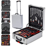 ZUN 799pcs Aluminum Trolley Case Tool Set Silver 51163500