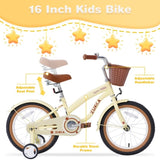 Multiple Colors,Girls Bike for 4-7Years Old Kids,16 inch wheel , Training Wheels Included W1019P179146
