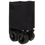 Heavy-Duty 360lb Capacity Foldable Utility Wagon All-Terrain Quiet Wheels, Adjustable Handle & Cup W321P297101
