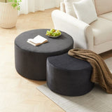 Nesting Coffee Table Set of 2,Upholstered Coffee Tables Set of 2 for Living Room, Modern Foam W834P326380