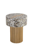 ET 1207-16 End Table Finished With Mother Of Pearl Top B009140759