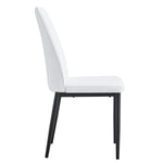 ZUN Modern Dining Chairs Set of 6, Side Dining Room/Kitchen Chairs, Faux Leather Upholstered Seat and WF312263AAK