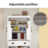 ZUN 71" Kitchen Pantry Storage Cabinet with 4 Doors,1 Drawer, 2 Adjustable Shelves, W282108550