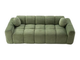 98.4" Extra Large Compression, Corduroy Cloud Puff Couch for Living Room, 3-Seater Upholstered W5515P477307