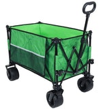 Heavy-Duty 480lbs Folding Wagon Cart with Bonus Picnic Mat - All-Terrain Beach Wheels, Drink W2932P283540