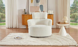 360&deg Swivel Chair Upholstered Accent Barrel Chair Swivel Round Sofa Chair with Adjustable Headrest N719P272676A