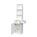 ZUN White modern simple hair desk, multi-layer storage, large storage space 75727939