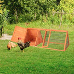 ZUN 50" Wooden Rabbit Guinea Pig Hutch Wooden Rabbit Guinea Pig House 97929443