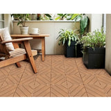 Plastic Composite Deck Tiles Set of 35pcs, Composite Decking Resist Rust, Water, Weather, Easy to 25240619