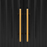 Featured Three-door Storage Cabinet with Metal Handles, Suitable for Corridors, Entrances, Living WF308089AAB