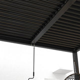 8610J Louver Pergola 10x19FT Aluminum Frame & Louvers W2089P187637