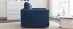 ZUN Mid Century Modern Swivel Accent Chair Armchair for Living Room, Bedroom, Guest Room, Office, Blue WF315697AAU