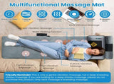 Full Body Vibration Massage Mat with Neck & Foot Massager - 10 Massage Zones 3-Level Lumbar 69400729