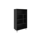 Bellagio 40" Tall Four-Tier Shelf Narrow Bookcase Black B200P253715