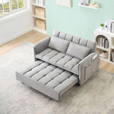 52 "grey modern velvet sofa, sofa pullout bed, small love seat casual sofa with back, pillow, W1658P266339