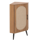 Corner cabinet ,Rattan door,Freestanding Corner Tables For Small Spaces, Corner Shelf Stand For W688P160406