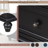 U_STYLE 3-Drawer Storage Wood Cabinet, End Table with Pull out Tray WF319367AAB