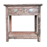31.5x17.5x31.5" Rustic 2-Drawer Kitchen Island W2078P174935