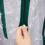 4 Tier Mini Greenhouse with PVC Cover & Roll-Up Zipper Door, Portable Waterproof Greenhouse for 31843627