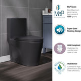 One Piece Toilet 1.1/1.60 GPF, Siphonic Dual Flush 4/6Lpf, Water-Saving Elongated Comfort Height W3192P277862