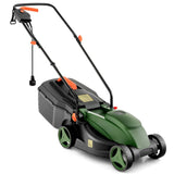 10 ampere 13 inch electric rope lawn mower with dual safety switches -Green 60277604