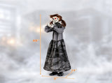 48" Animated Halloween Girl Doll Animatronic, Sound Activated Pop-Up Head with Light Up Red Eyes & 88428130