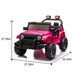 ZUN 12V Kids Ride On Electric Car W/Parents Control,Dual drive, Four-wheel Suspension,With W1578P187583