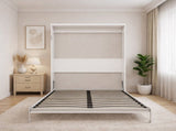 DIY Cabinet Folding Bed Queen Size Vertical Murphy Wall Bed Hardware Kit,Grey Bed Frame W5290P457894