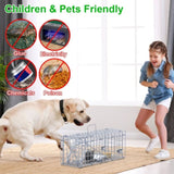 2-Pack Humane Mouse Traps Instant-Lock One-Way Door, 2 mm Galvanized Metal, Safe for Kids & Pets, 13688608