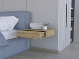 Vienna Floating Nightstand, Sleek Wall-Mounted Design with Spacious Drawer Storage B128P176114