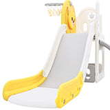 ZUN Toddler Climber and Slide Set 4 in 1, Kids Playground Climber Freestanding Slide Playset with PP304158AAL