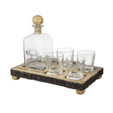 S/6 Alaine Bar Set with Mango Wood Stand W2078P285508