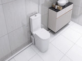 Upflush Toilet For Basement, 600W Macerating Toilet System With Powerful Dual Flush, Elongated 17.25 W2826P192011