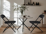 10pcs Injection Molding Classic Garden Plastic Folding Chair Black 88638024