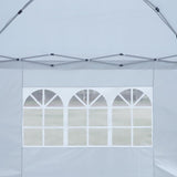 ZUN Outdoor 10x 10Ft Pop Up Gazebo Canopy Tent Removable Sidewall with Zipper,2pcs Sidewall with W419P147517