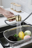 Utility Sink Faucets Single-Handle Pull-Out Laundry Faucet with Dual Spray Function in Stainless W928110189