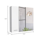 ZUN 4-Shelf Bathroom Medicine Cabinet with Mirror B06280226