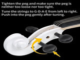 Full Size 4/4 Violin Set for Adults Beginners Students with Hard Case,Violin 67556095