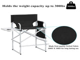 Silver White Iron Pipe Black Cloth Surface Plastic Sprayed Iron Round Pipe Director's Chair 70387054