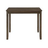 Charcoal Brown Finish 5PC Dining Set Table and 4 Side Chairs X-Back Design Kitchen Dining Furniture B011P170600