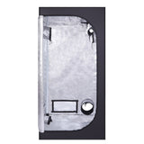 LY-90*90*180cm Home Use Dismountable Hydroponic Plant Growing Tent with Window Green & Black 02065658