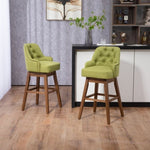 ZUN COOLMORE Bar Stools Set of 2 Counter Height Chairs with Footrest for Kitchen, Dining Room And 360 W395P145295