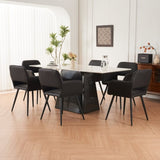 ZUN Dining Room Chairs, Kitchen Chairs, Upholstered Chairs, Living Room Chairs, Armrest, metal Legs, Set W1361P266649