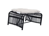 3 Pieces Wicker Outdoor Patio Furniture Set with Lounge Chair, Balcony Chairs Table Set with N780P209442B